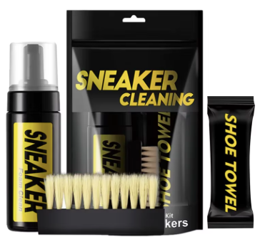 150ml Shoe Cleaner Foam Kit – Water-Free Sneaker Cleaning Set with Brush & Cloth