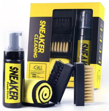 150ml Shoe Cleaner Foam Kit – Water-Free Sneaker Cleaning Set with Brush & Cloth