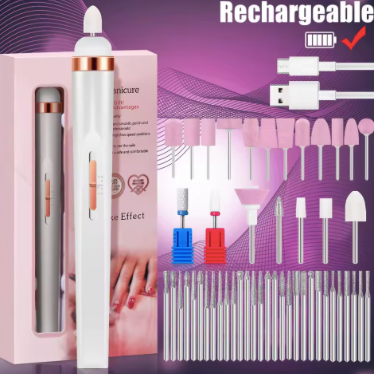 5-in-1 Pro Max Electric Nail Drill Machine – Portable USB Manicure Set