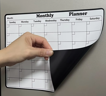 Magnetic Refrigerator Dry Erase Calendar – Monthly Planner Whiteboard