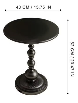 Modern Luxury Round Side Table – Space Saving Coffee & Drink Table